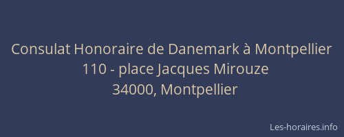 Consulat Honoraire de Danemark à Montpellier