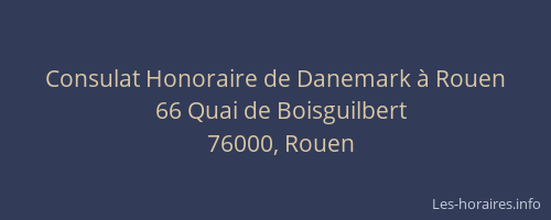 Consulat Honoraire de Danemark à Rouen