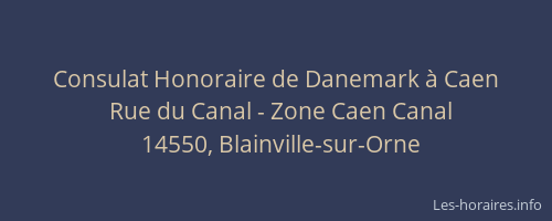 Consulat Honoraire de Danemark &agrave; Caen
