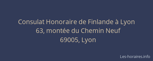 Consulat Honoraire de Finlande à Lyon