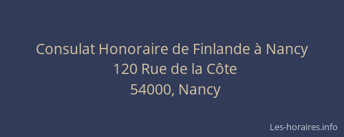 Consulat Honoraire de Finlande à Nancy