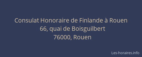 Consulat Honoraire de Finlande à Rouen