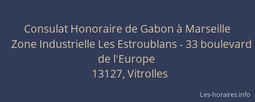 Consulat Honoraire de Gabon à Marseille