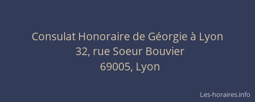 Consulat Honoraire de Géorgie à Lyon