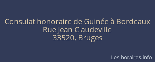 Consulat honoraire de Guinée à Bordeaux