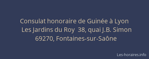 Consulat honoraire de Guinée à Lyon