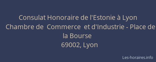 Consulat Honoraire de l'Estonie à Lyon