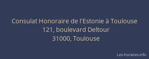 Consulat Honoraire de l'Estonie à Toulouse