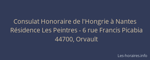 Consulat Honoraire de l'Hongrie à Nantes
