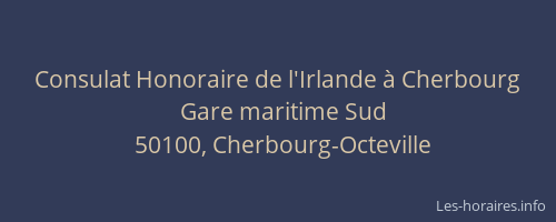 Consulat Honoraire de l'Irlande à Cherbourg