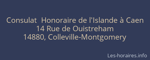 Consulat  Honoraire de l'Islande à Caen