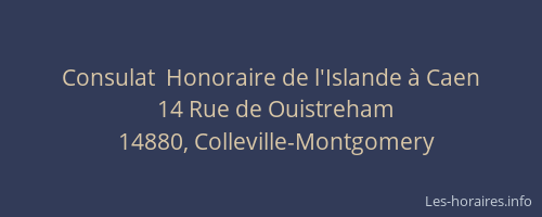 Consulat  Honoraire de l'Islande &agrave; Caen