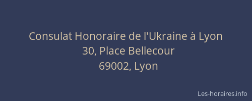 Consulat Honoraire de l'Ukraine à Lyon