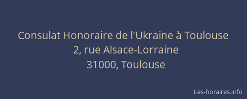Consulat Honoraire de l'Ukraine à Toulouse