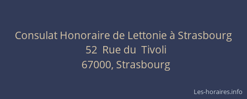 Consulat Honoraire de Lettonie à Strasbourg