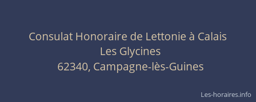 Consulat Honoraire de Lettonie &agrave; Calais