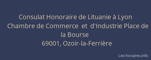 Consulat Honoraire de Lituanie à Lyon