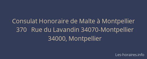 Consulat Honoraire de Malte à Montpellier