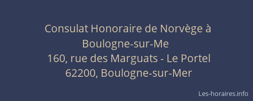 Consulat Honoraire de Norvège à Boulogne-sur-Me