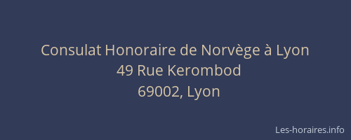 Consulat Honoraire de Norvège à Lyon
