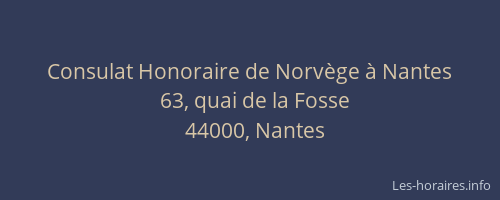 Consulat Honoraire de Norvège à Nantes