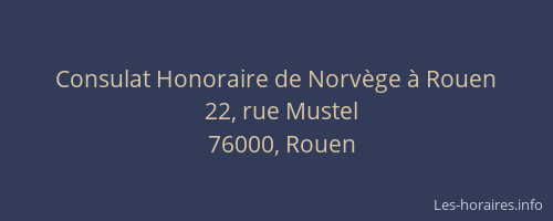 Consulat Honoraire de Norvège à Rouen