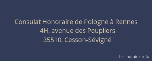 Consulat Honoraire de Pologne à Rennes