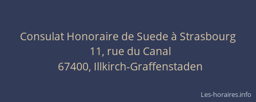 Consulat Honoraire de Suede à Strasbourg