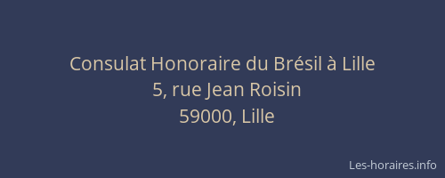 Consulat Honoraire du Brésil à Lille