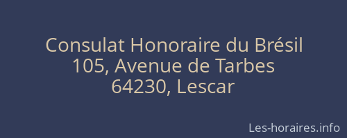 Consulat Honoraire du Brésil