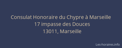 Consulat Honoraire du Chypre à Marseille