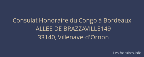 Consulat Honoraire du Congo &agrave; Bordeaux