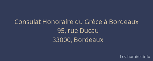 Consulat Honoraire du Grèce à Bordeaux