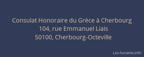 Consulat Honoraire du Grèce à Cherbourg
