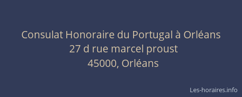Consulat Honoraire du Portugal à Orléans