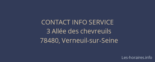 CONTACT INFO SERVICE