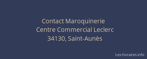 Contact Maroquinerie
