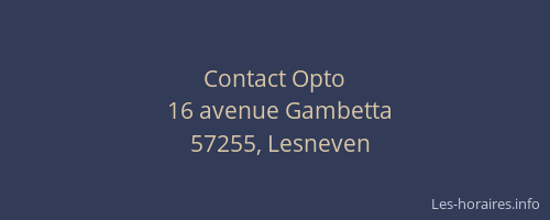 Contact Opto