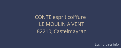 CONTE esprit coiffure