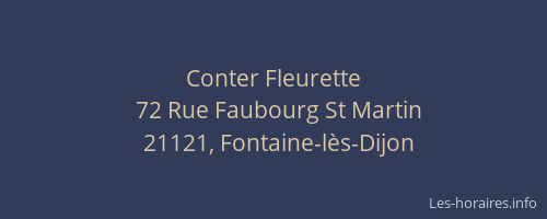 Conter Fleurette