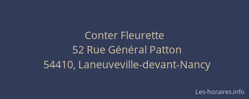 Conter Fleurette
