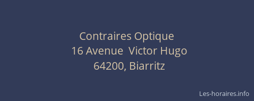 Contraires Optique