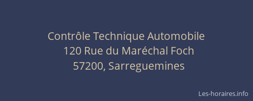 Contr&ocirc;le Technique Automobile