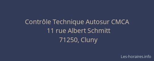Contr&ocirc;le Technique Autosur CMCA