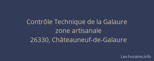Contr&ocirc;le Technique de la Galaure