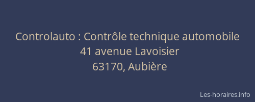 Controlauto : Contrôle technique automobile