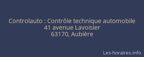 Controlauto : Contrôle technique automobile
