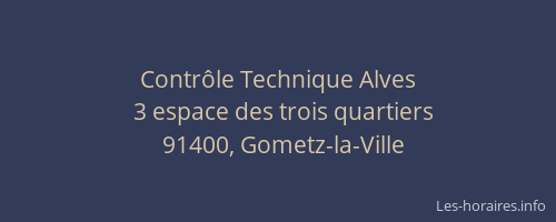 Contrôle Technique Alves