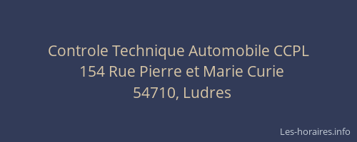 Controle Technique Automobile CCPL