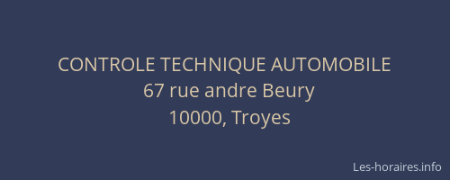 CONTROLE TECHNIQUE AUTOMOBILE